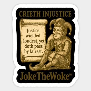 Crieth Injustice Sticker